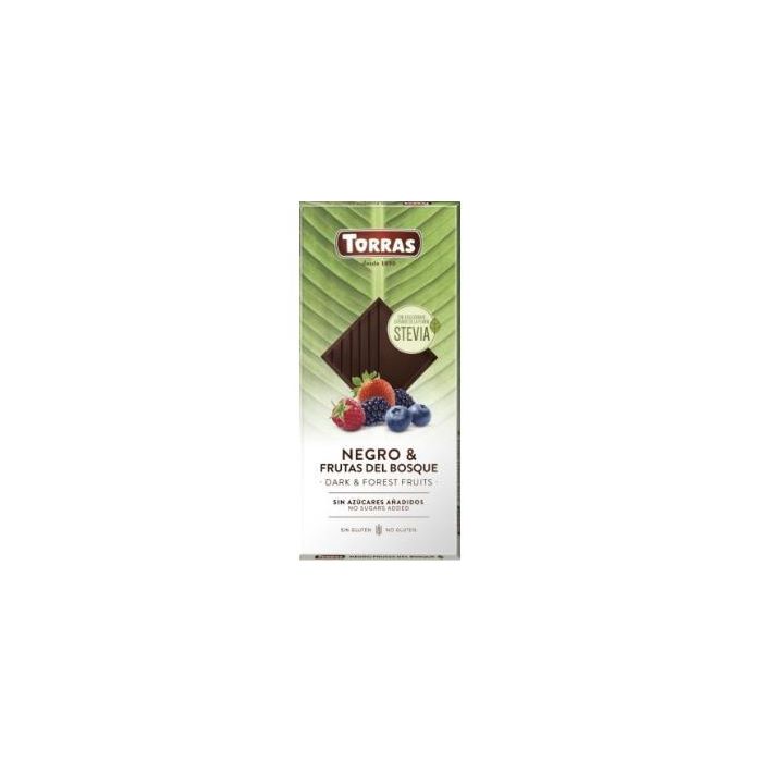 Chocolate Negro Frutos Bosque Stevia 125Gr