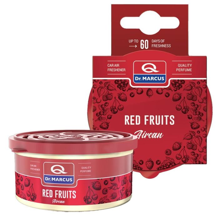 Dr. Marcus Aircan Ambientador Coche Red Fruits Fragancia Francesa hasta 60 días DRM0416 40g