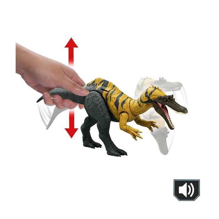 Mattel Jurassic World Wild Roar Ceratosuchops - Dinosaurio de Juguete con Sonido y Pilas LR44 Incluidas, Edad +4. 4 Mattel Jurassic World Wild Roar Ceratosuchops - Dinosaurio de Juguete con Sonido y Pilas LR44 Incluidas, Edad +4. 4