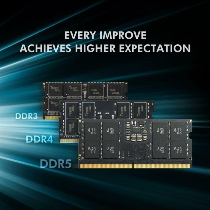 TEAMGROUP Memoria RAM DDR5 32GB 5600MHz CL46 SO-DIMM PC5-44800 TED532G5600C46A-S01 2 TEAMGROUP Memoria RAM DDR5 32GB 5600MHz CL46 SO-DIMM PC5-44800 TED532G5600C46A-S01 2