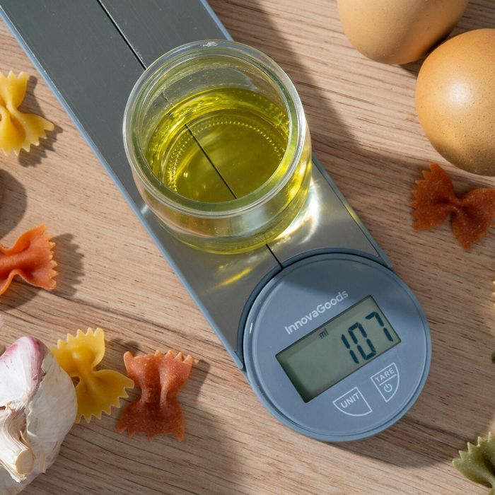 Báscula de Cocina Digital Plegable Skolden InnovaGoods 12 Báscula de Cocina Digital Plegable Skolden InnovaGoods 12