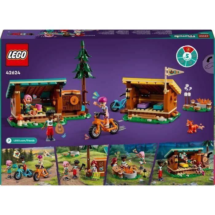LEGO Friends 42624 Las acogedoras cabañas del centro de ocio - Set Naturaleza 5 LEGO Friends 42624 Las acogedoras cabañas del centro de ocio - Set Naturaleza 5