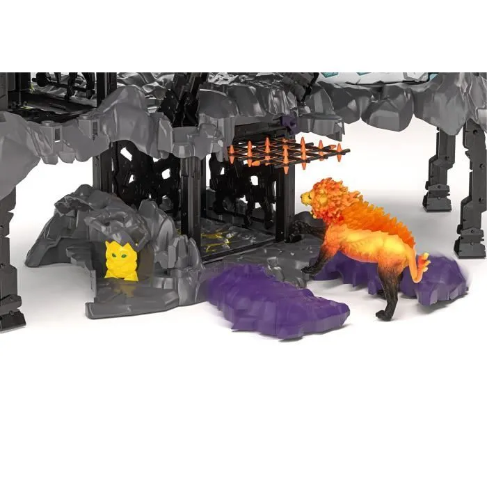 Schleich 42757 MasterCave Smashrador Eldrador Playset, 18 funciones, 6 figuras, 119 piezas, Edades 7+ 4