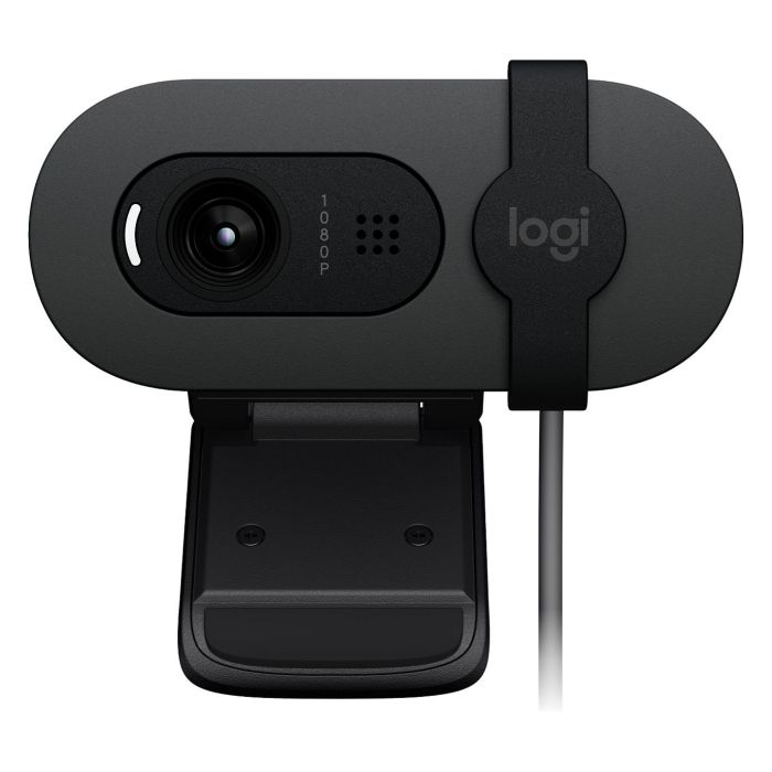 Logitech Brio 100 Webcam Full HD 1080p/30fps - Cámara Web con Micrófono Omnidireccional y Tapa de Privacidad - Grafito Logitech Brio 100 Webcam Full HD 1080p/30fps - Cámara Web con Micrófono Omnidireccional y Tapa de Privacidad - Grafito