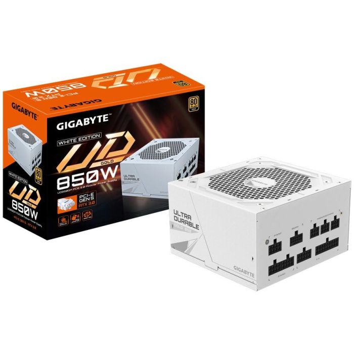 Gigabyte GP-UD850GM PG5W Fuente de Alimentación ATX 3.0 850W 80+ Gold Blanca Modular 0 Gigabyte GP-UD850GM PG5W Fuente de Alimentación ATX 3.0 850W 80+ Gold Blanca Modular 0