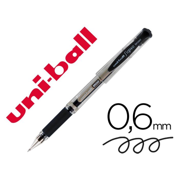 Uniball Rollerball Signo Broad Um-153 1.0 mm Negro Caja 12 Ud