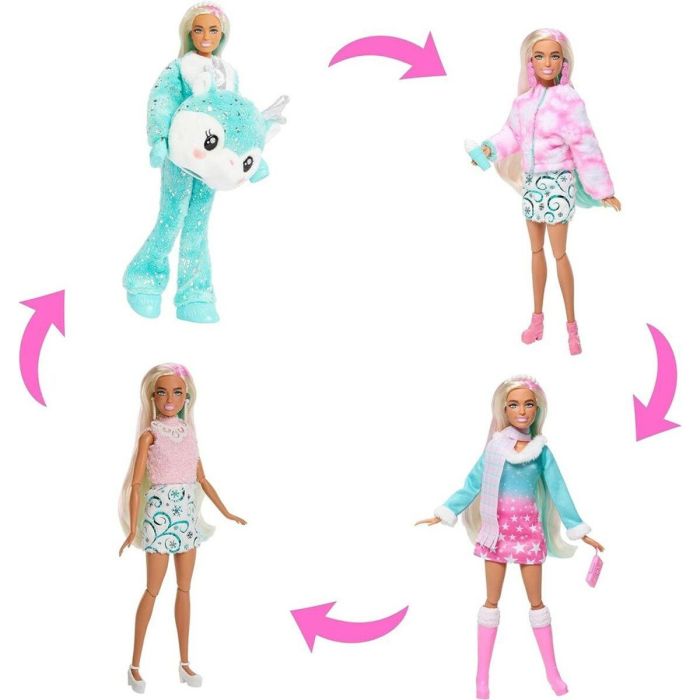 Barbie HJX76 Calendario de Adviento Cutie Reveal con 1 muñeca y 24 sorpresas, 3 looks, 4 animales y accesorios 3 Barbie HJX76 Calendario de Adviento Cutie Reveal con 1 muñeca y 24 sorpresas, 3 looks, 4 animales y accesorios 3