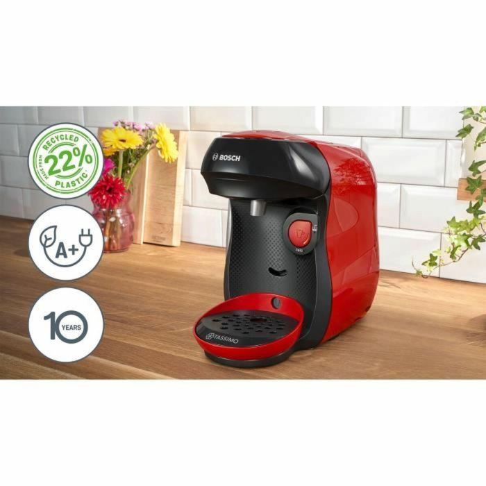 Bosch BOS4242005463800 Cafetera Multibebidas TASSIMO T10 Happy Roja 1400W 4 Bosch BOS4242005463800 Cafetera Multibebidas TASSIMO T10 Happy Roja 1400W 4