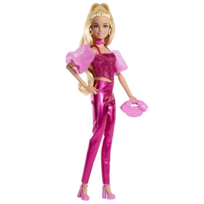 Mattel Barbie Muñeca Deluxe Metalizada con Corset Rosa - Edad 4+ años 1