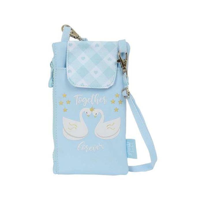 Monedero Glow Lab Cisnes Bolso para Móvil Azul Monedero Glow Lab Cisnes Bolso para Móvil Azul