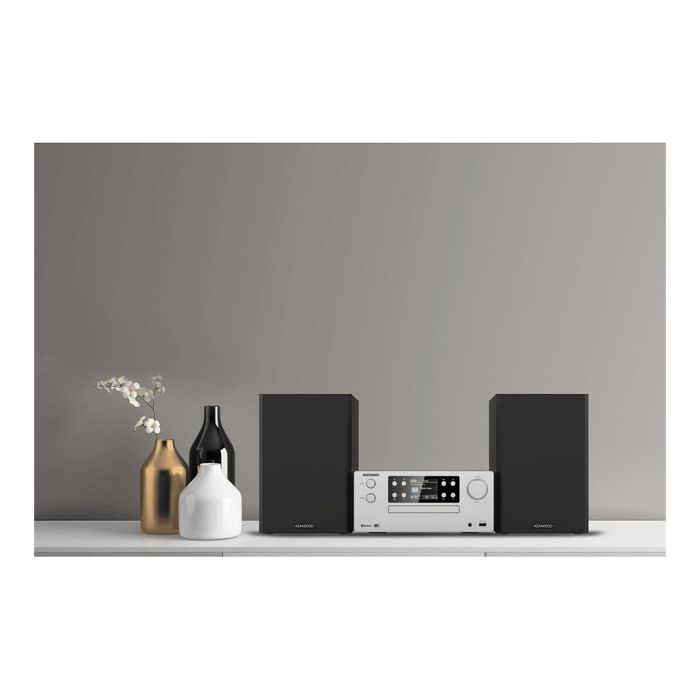 Kenwood M-925DAB-S Microcadena con Radio DAB+ y Bluetooth 5.0, USB, 50W RMS, Altavoces 2 vías, Color Negro y Plata Kenwood M-925DAB-S Microcadena con Radio DAB+ y Bluetooth 5.0, USB, 50W RMS, Altavoces 2 vías, Color Negro y Plata