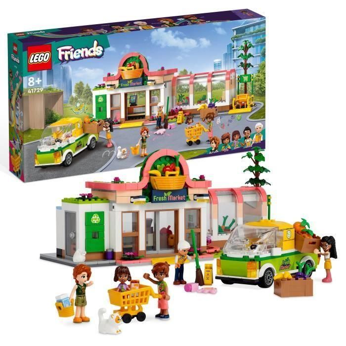 LEGO Friends Supermercado Orgánico Juego de Construcción 830 Piezas para Niños y Niñas a partir de 8 Años