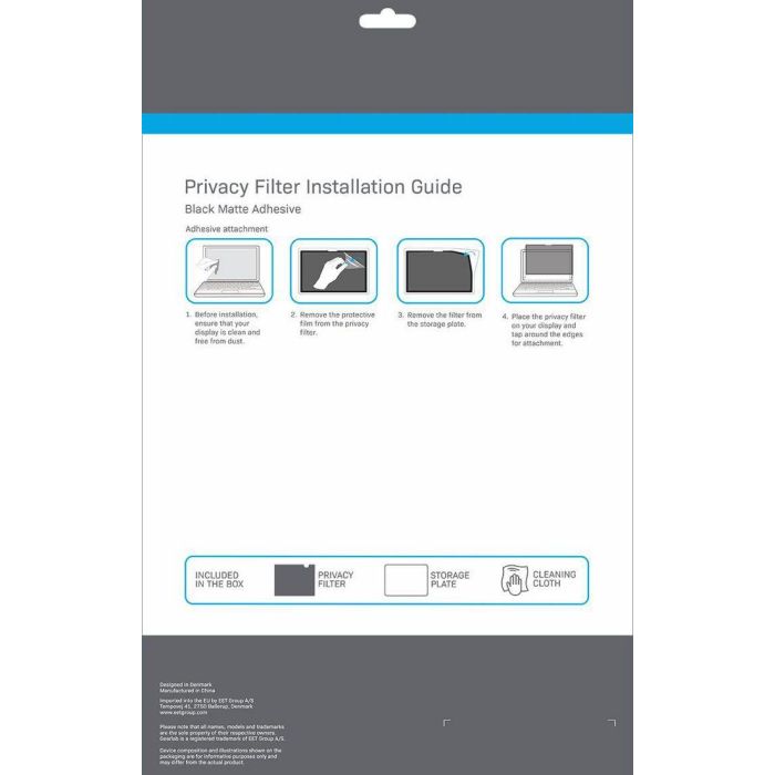 eSTUFF Filtro de Privacidad Adhesivo Reutilizable para Microsoft Surface Laptop 6/5/4/3/2/1 - Bloqueo de Vistas Laterales 2