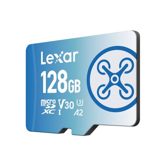 Lexar FLY microSDXC UHS-I 128 GB Clase 10, V30, U3, 160 MB/s Lectura, 90 MB/s Escritura, A2, LMSFLYX128G-BNNNG 1 Lexar FLY microSDXC UHS-I 128 GB Clase 10, V30, U3, 160 MB/s Lectura, 90 MB/s Escritura, A2, LMSFLYX128G-BNNNG 1