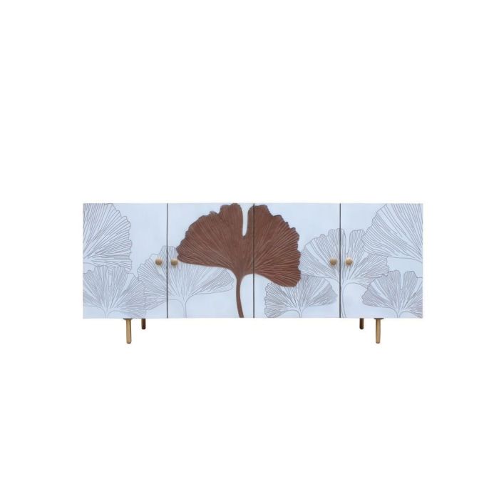 Buffet Tropical DKD Home Decor Blanco Marron 45 x 75 x 177 cm