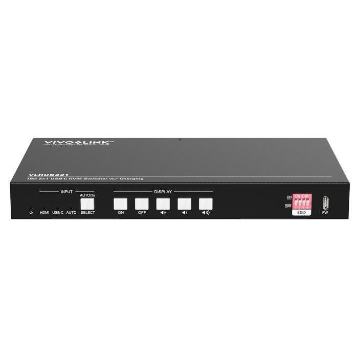 Vivolink 4K 2x1 Meeting Room HUB + Switcher w/soft Codec & CEC 2 Vivolink 4K 2x1 Meeting Room HUB + Switcher w/soft Codec & CEC 2