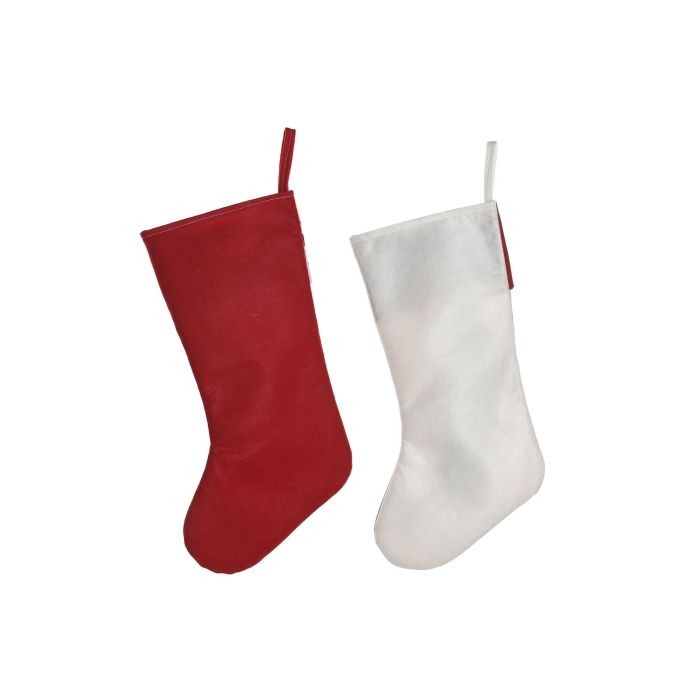 Calcetin Navidad Tradicional DKD Home Decor Rojo Beige 2 x 50 x 25 cm (6 Unidades) 2 Calcetin Navidad Tradicional DKD Home Decor Rojo Beige 2 x 50 x 25 cm (6 Unidades) 2