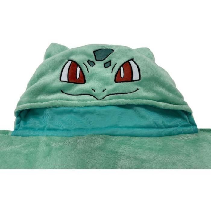 Pokemon AAANH58708 Manta Polar con Capucha 3D Bulbasaur - 120 x 150 cm 1 Pokemon AAANH58708 Manta Polar con Capucha 3D Bulbasaur - 120 x 150 cm 1