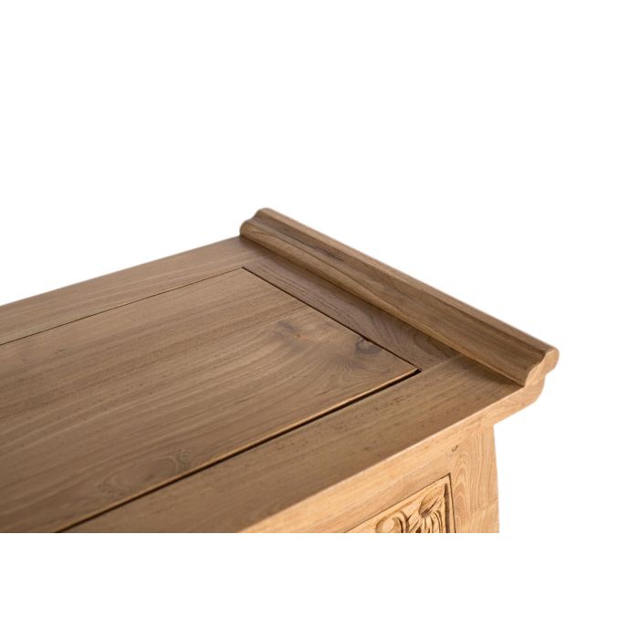 Giner y Colomer Consola de Madera Maciza de Teca 100 cm con 2 Cajones Estilo Balinés 4 Giner y Colomer Consola de Madera Maciza de Teca 100 cm con 2 Cajones Estilo Balinés 4