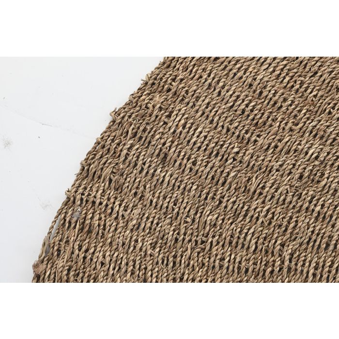 Alfombra DKD Home Decor 150 x 0,5 x 150 cm Natural Poliéster Hierba marina 1