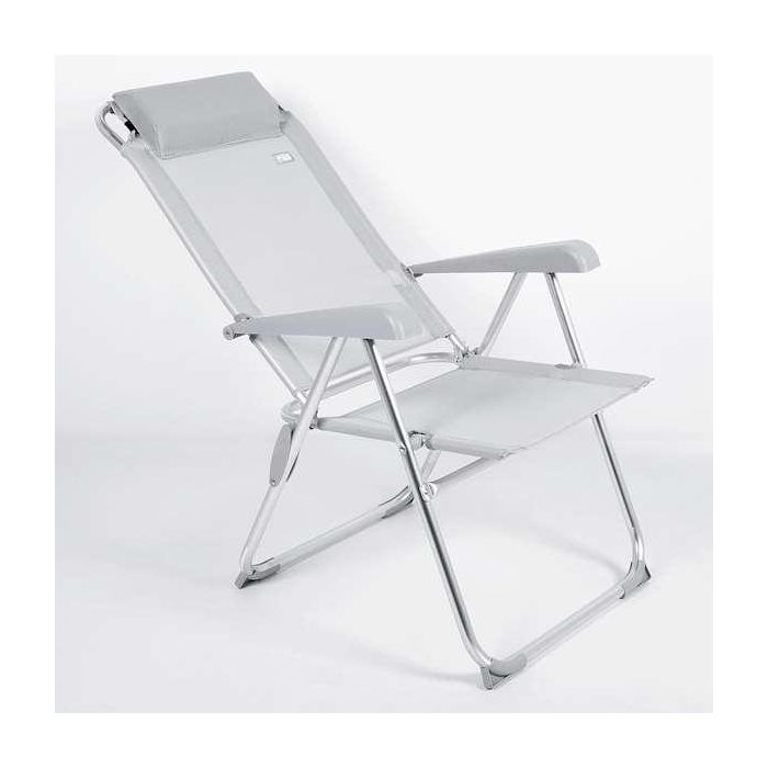 Silla camping aluminio y textileno reclinable aktive 44x55x101cm 1 Silla camping aluminio y textileno reclinable aktive 44x55x101cm 1
