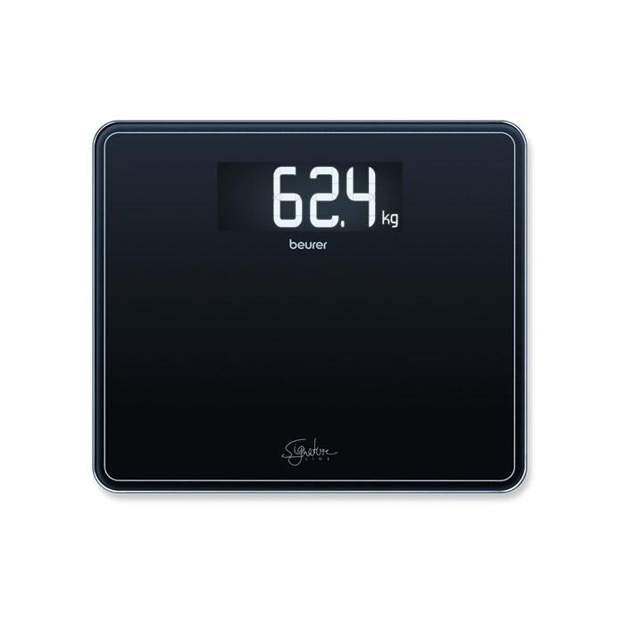 Beurer GS-410 Báscula Digital de Vidrio Negra con Pantalla LCD Grande, Capacidad 200 kg 1 Beurer GS-410 Báscula Digital de Vidrio Negra con Pantalla LCD Grande, Capacidad 200 kg 1