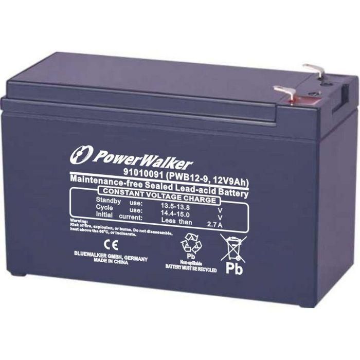 PowerWalker Batería Plomo-Ácido 12V 9Ah para UPS 0 PowerWalker Batería Plomo-Ácido 12V 9Ah para UPS 0
