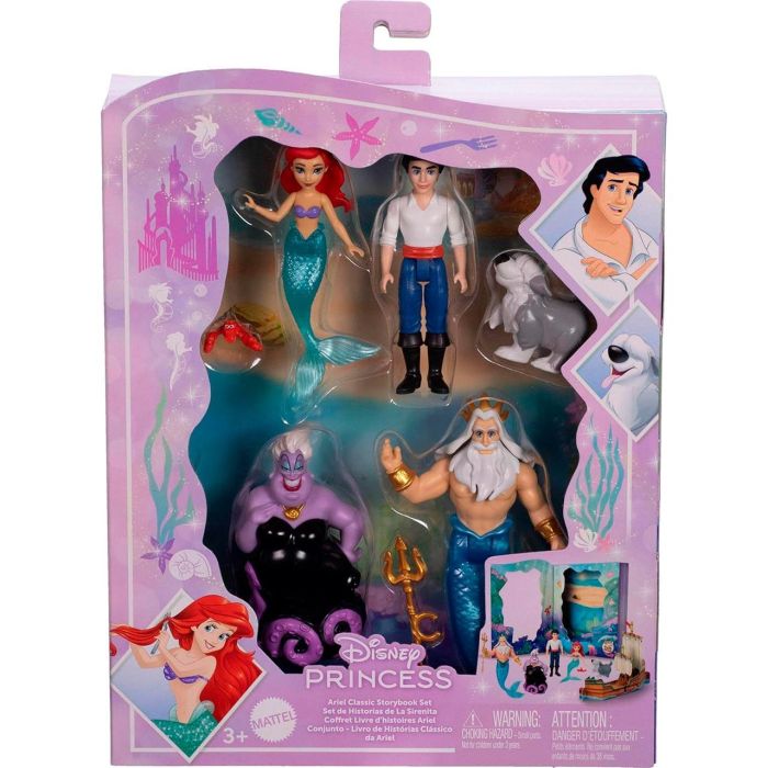 Pack 6 Figuras Minis Ariel Libro Jbl32 Disney Princess 1