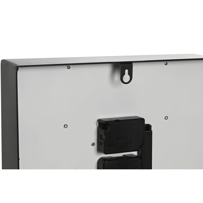 DKD Home Decor Reloj de Pared Vintage Negro Blanco Metal Cristal 27.5 x 40.5 x 6.5 cm (2 Unidades) 3