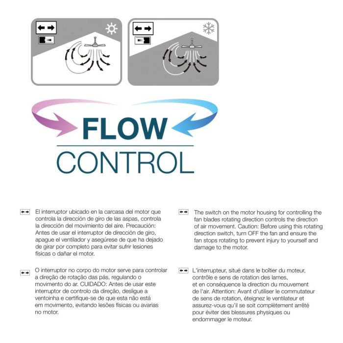 Edm Ventilador de techo Ártico 120 cm, 38W + luz LED 22W, 2.160lm, 3.000K-4.000K-5.000K, blanco, mando a distancia 2 Edm Ventilador de techo Ártico 120 cm, 38W + luz LED 22W, 2.160lm, 3.000K-4.000K-5.000K, blanco, mando a distancia 2