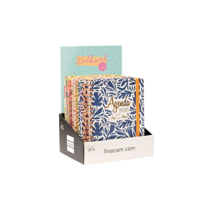 Agenda Anual (2026) Finocam Talkual Surtido Expositor De 6