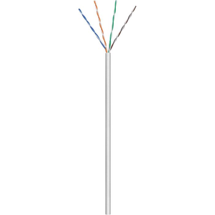 MicroConnect Cable de Red U/UTP CAT5e 305m Gris PVC Flexible CCA No Terminado para Interior, AWG 26/7 Trenzado