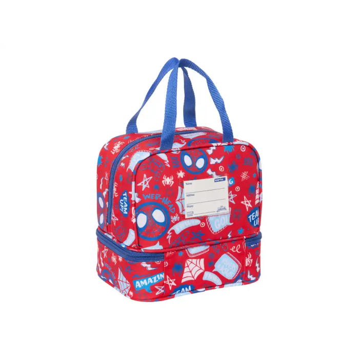 Portameriendas Spider-Man Rescue Azul Rojo 20 x 20 x 15 cm 1