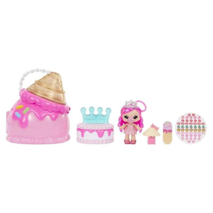 Muñeca brillo de labios yummiland. bolso de belleza helado. incluye pintauñas,pegatinas y loción corporal . 1