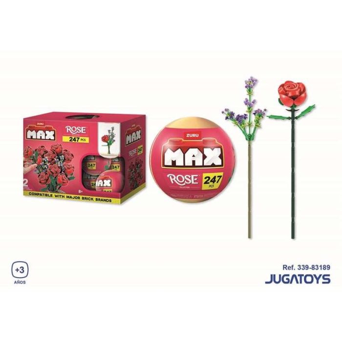 Bola construcción rosas max bricks coleccionable 1