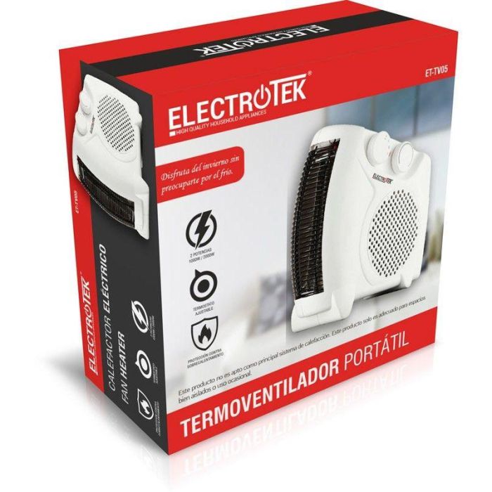 Thulos Termoventilador Portátil ET-TV05 1000W/2000W con Termostato Ajustable y Protección Contra Sobrecarga 4