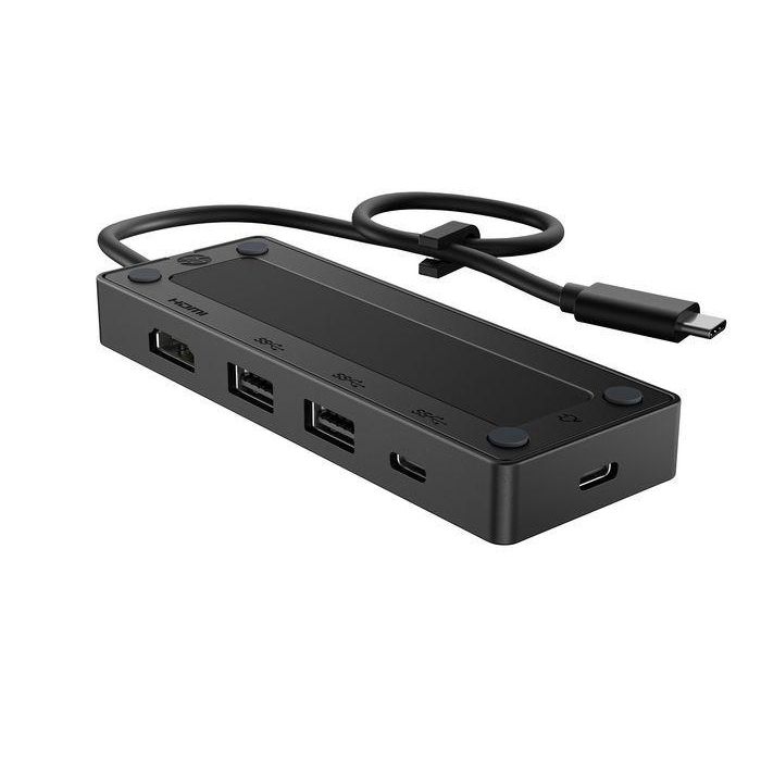 HP G3 Hub de Viaje USB-C 5 Puertos Compacto para Portátil Plug & Play