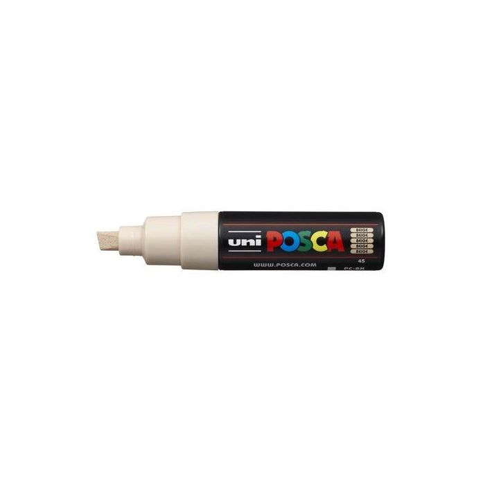 POSCA Marcador PC-8K No Permanente Punta Biselada 8.0 mm Beige