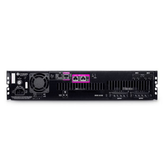 Amplificador De Potencia De Cuatro Canales, 600W A 4? Con Audio En Red Dante? / Aes67 Y 70V/100V 1 Amplificador De Potencia De Cuatro Canales, 600W A 4? Con Audio En Red Dante? / Aes67 Y 70V/100V 1