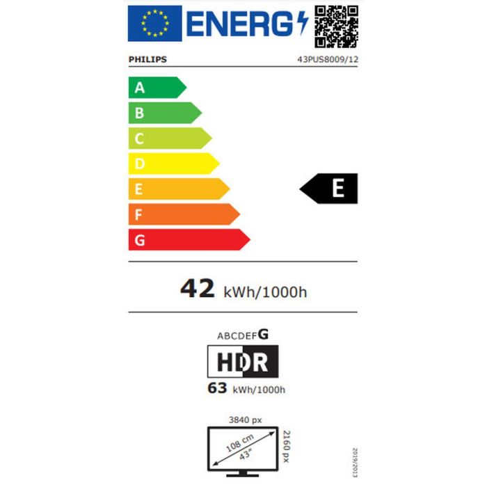 Smart TV Philips 43PUS8009AMB 43 4K Ultra HD 43" LED HDR 1 Smart TV Philips 43PUS8009AMB 43 4K Ultra HD 43" LED HDR 1