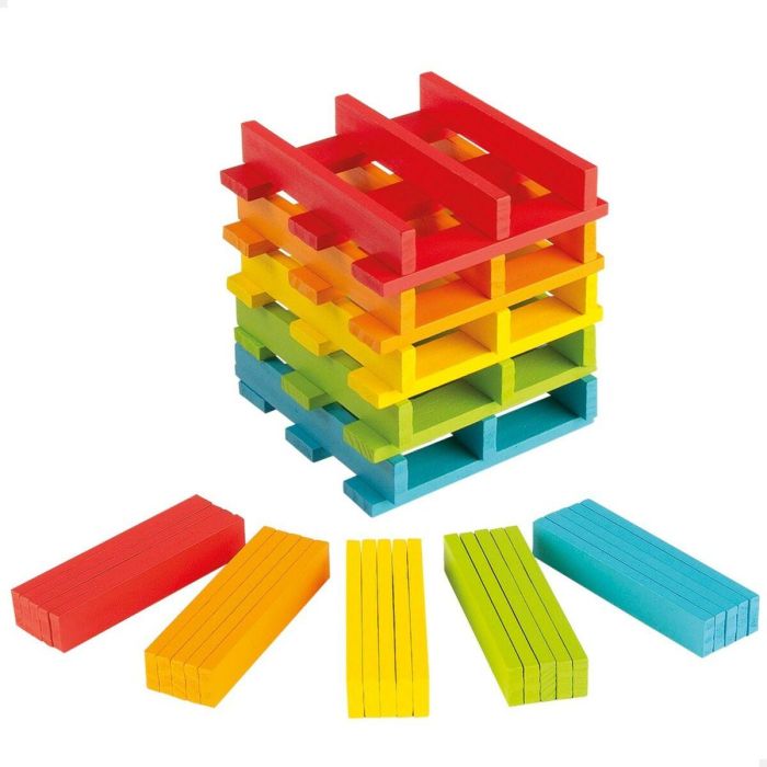 Juego de Construcción Woomax 100 Piezas 10 x 0,5 x 1,8 cm (6 Unidades) 6 Juego de Construcción Woomax 100 Piezas 10 x 0,5 x 1,8 cm (6 Unidades) 6