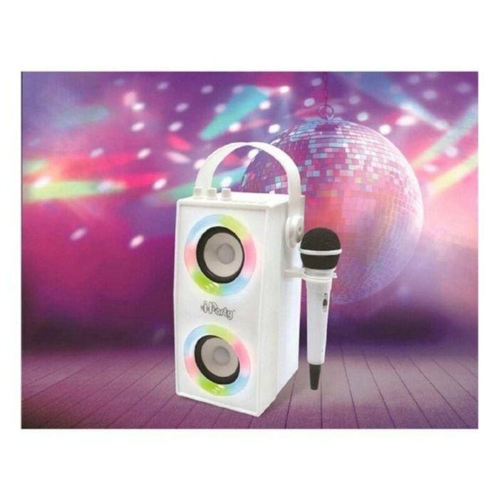 Lexibook iParty Altavoz Bluetooth Portátil con Micrófono y Efectos de Luz, Sonido Potente 24W, Bluetooth 5.0, USB, SD, Aux 8 Lexibook iParty Altavoz Bluetooth Portátil con Micrófono y Efectos de Luz, Sonido Potente 24W, Bluetooth 5.0, USB, SD, Aux 8