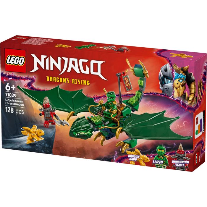 LEGO 71829 Ninjago Dragón Verde del Bosque de Lloyd Set de Construcción con 2 Minifiguras y Dragón Bebé Juguete para niños +6 años 9 LEGO 71829 Ninjago Dragón Verde del Bosque de Lloyd Set de Construcción con 2 Minifiguras y Dragón Bebé Juguete para niños +6 años 9