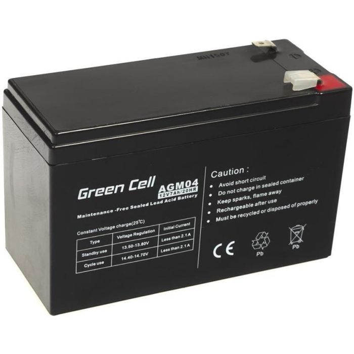 Green Cell AGM04 Batería de Repuesto AGM 12V 7Ah