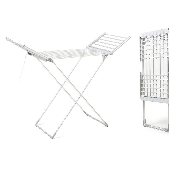 Tendedero Eléctrico Plegable con Alas, Pantalla Táctil, Temporizador y Control de Temperatura Warmmat InnovaGoods 230 W 20 Barra 4