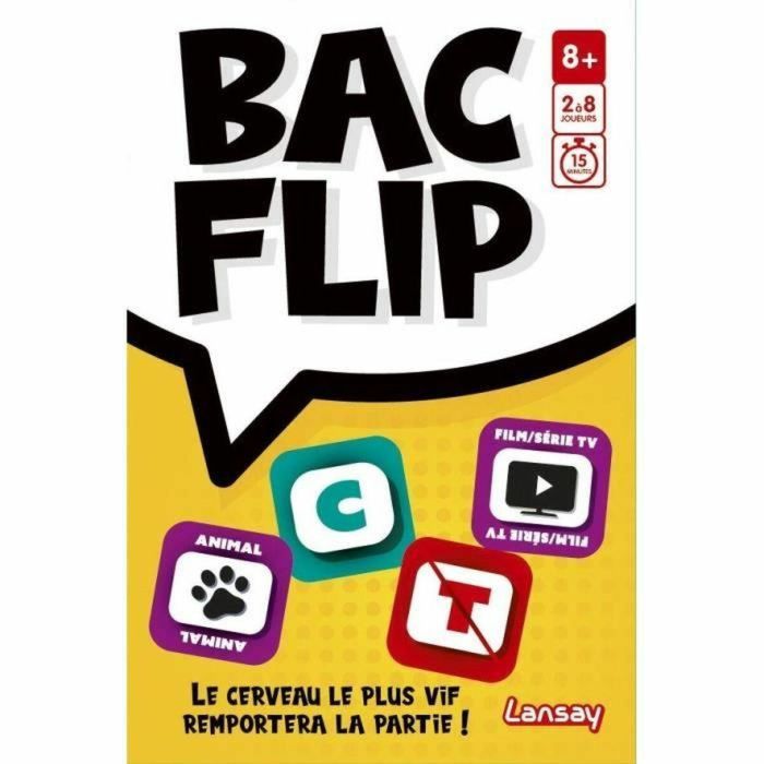 Lansay LAN3181860751299 BAC FLIP Juego de Mesa para Niños y Adultos a partir de 8 años 0 Lansay LAN3181860751299 BAC FLIP Juego de Mesa para Niños y Adultos a partir de 8 años 0