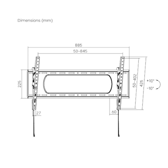 Soporte TV TM Electron 43” 90" 80 kg 4