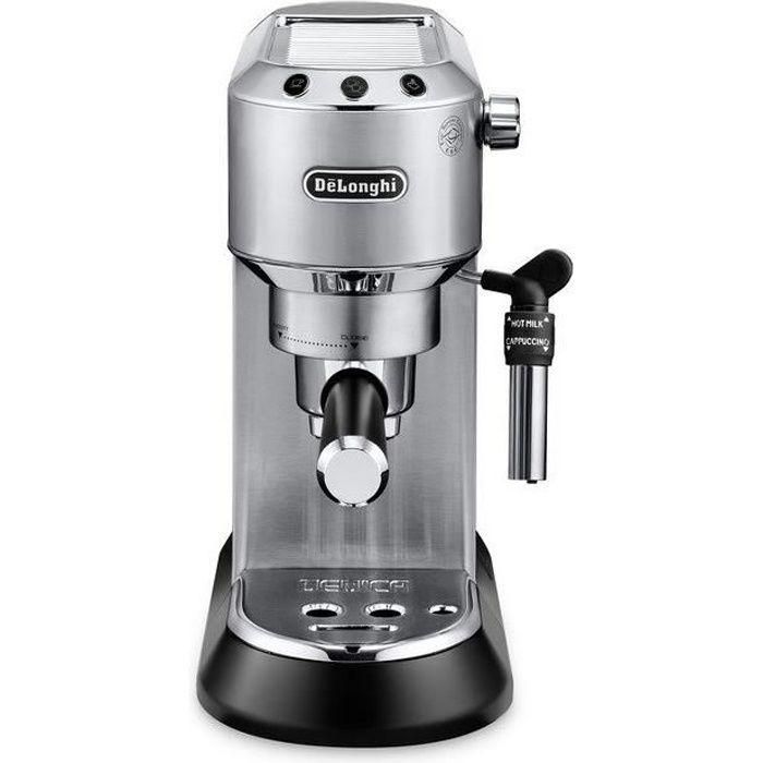 Delonghi EC 685.M Cafetera espresso Dedica Acero Inoxidable 15 bares, 1L, 1300W, Sistema Capuchino, 1 o 2 Tazas, Programable Delonghi EC 685.M Cafetera espresso Dedica Acero Inoxidable 15 bares, 1L, 1300W, Sistema Capuchino, 1 o 2 Tazas, Programable