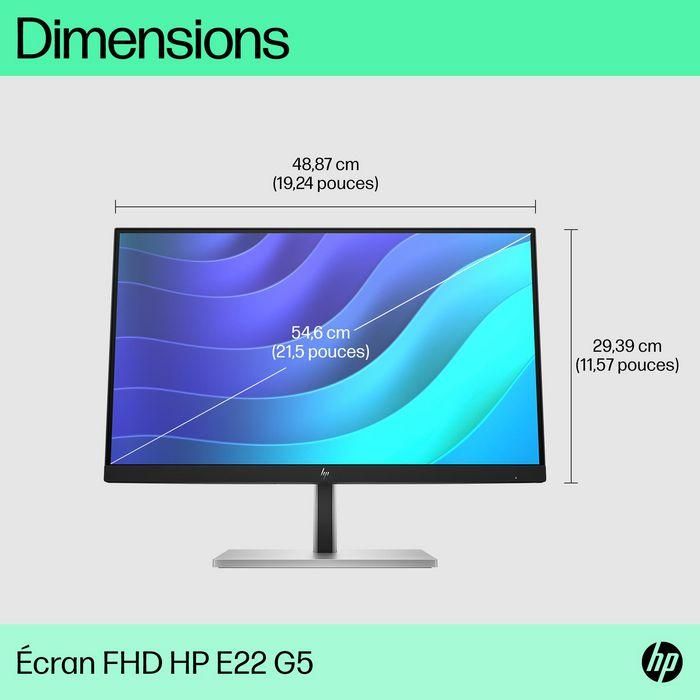 HP E22 G5 Monitor FHD 11