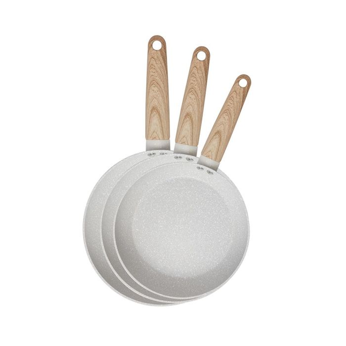 San Ignacio Set 3 sartenes aluminio forjado revestimiento mármol antiadherente, Ø18/22/26 cm, aptas inducción, gas, eléctrico, vitrocerámica y halógeno 0 San Ignacio Set 3 sartenes aluminio forjado revestimiento mármol antiadherente, Ø18/22/26 cm, aptas inducción, gas, eléctrico, vitrocerámica y halógeno 0